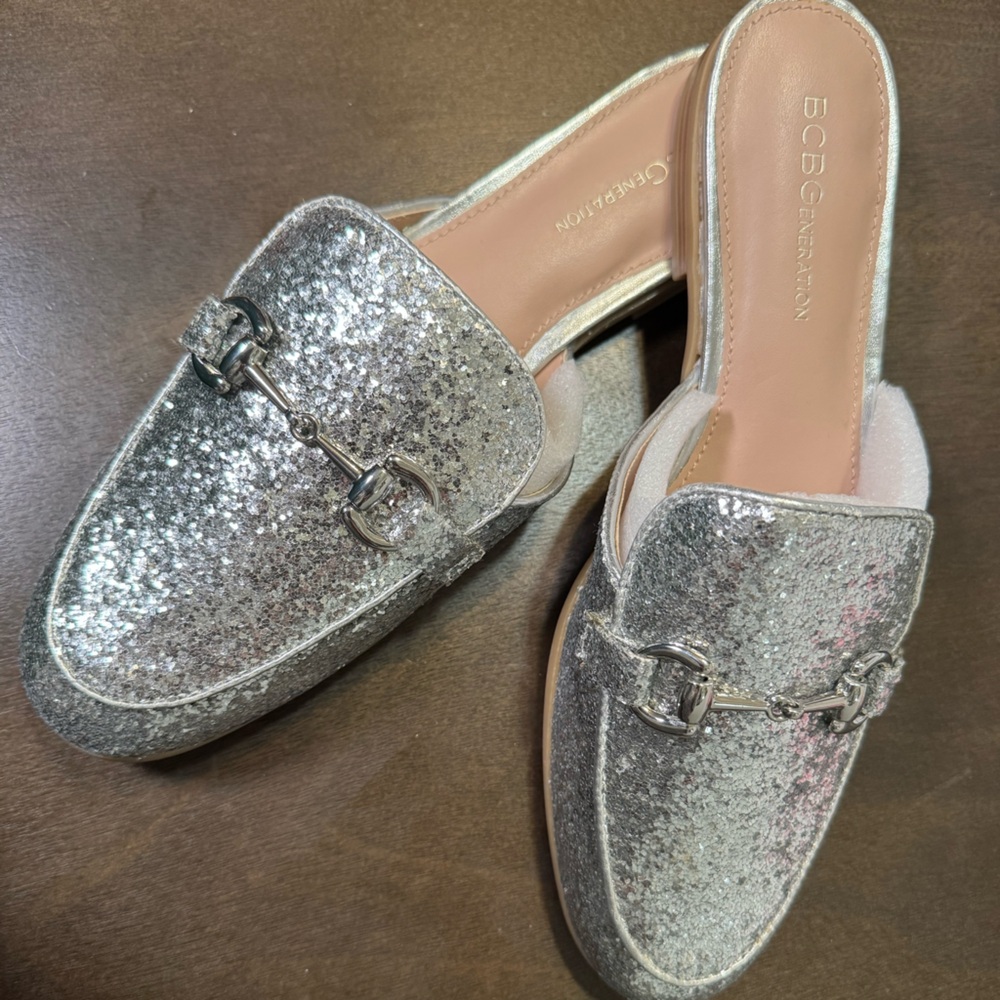 Bcbgeneration Sparkling Silver Clogs - image 6